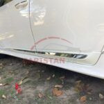 Toyota Corolla Chrome Door Moulding With White Body Plastic 2014-26 2