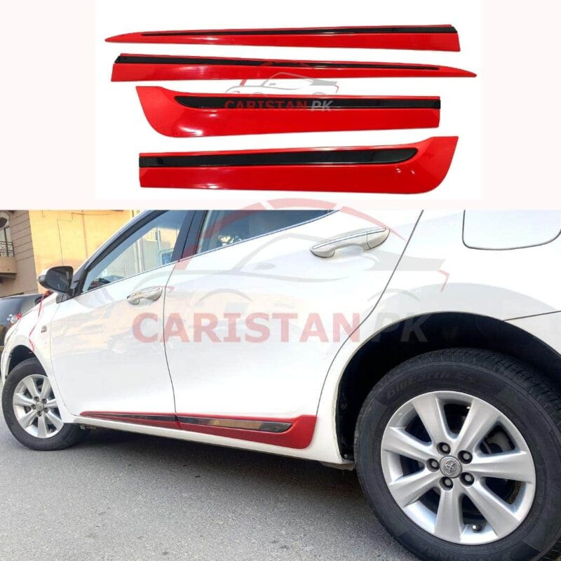 Toyota Corolla Door Moulding With Red Body Plastic 2014-26 Toyota Corolla Door Moulding With Red Body Plastic 2014-26