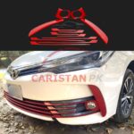 Toyota Corolla Fog Lamp Trims Red 2017-21 Toyota Corolla Fog Lamp Trims Red 2017-21