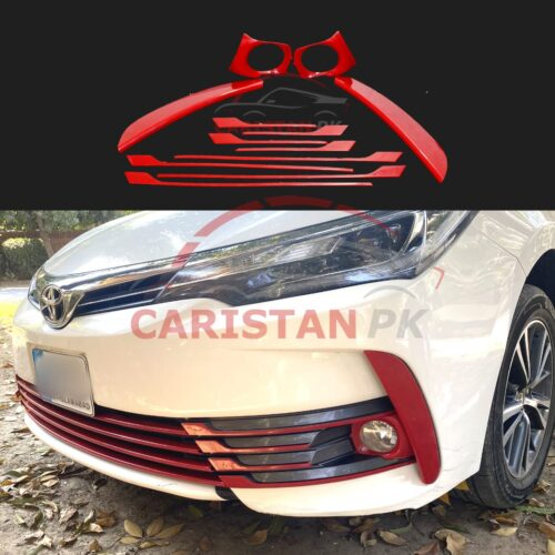 Toyota Corolla Fog Lamp Trims Red 2017-21