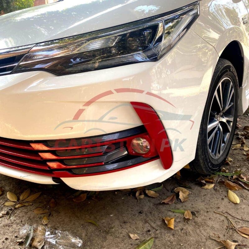 Toyota Corolla Fog Lamp Trims Red 2017-22 2
