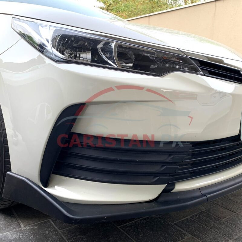Toyota Corolla Front Bumper Splitter Matt Black 2017-21 1