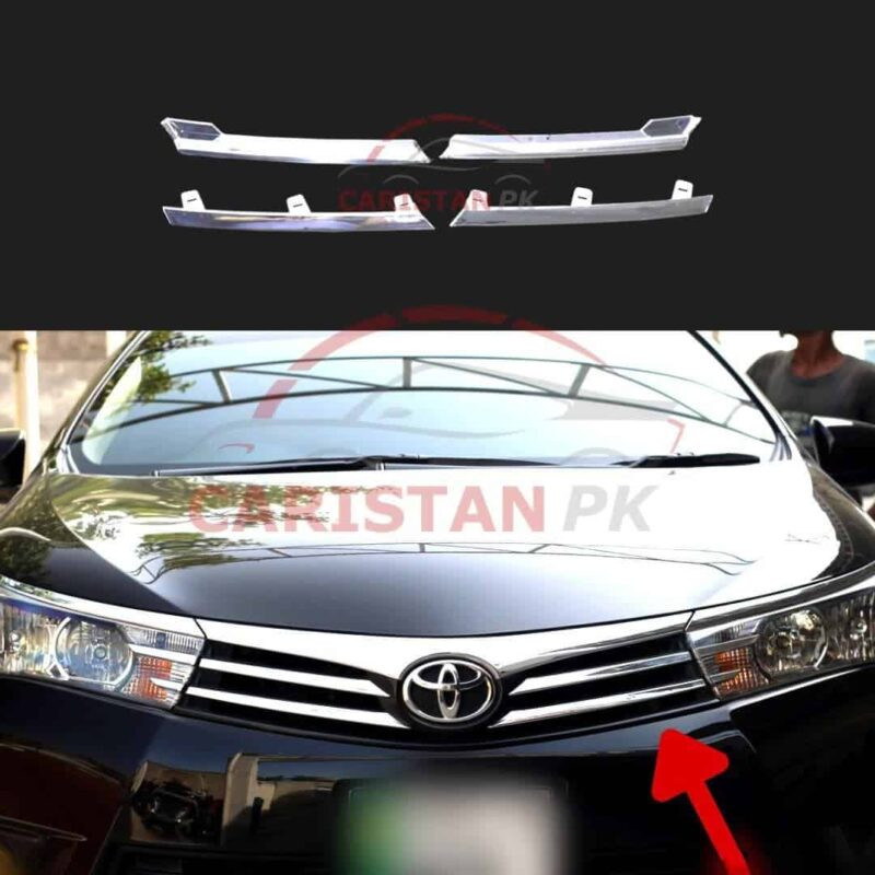 Toyota Corolla Gli To Xli Conversion Chrome Grille Trims 2014-16 Toyota Corolla Gli To Xli Conversion Chrome Grille Trims 2014-16