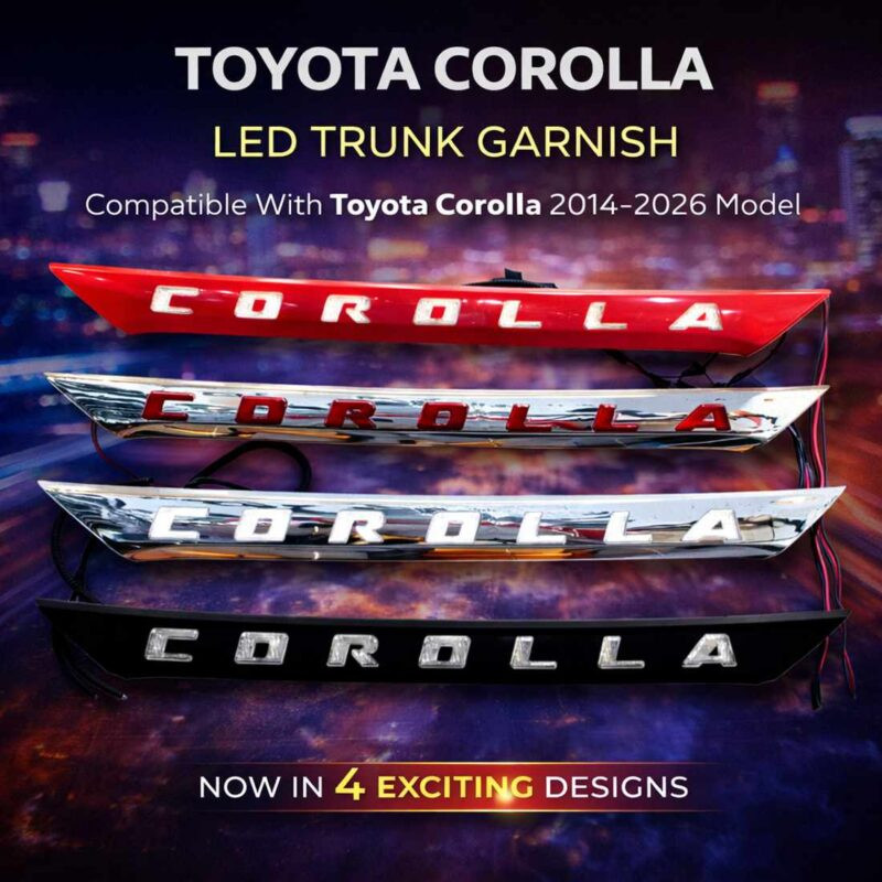 Toyota Corolla LED Trunk Garnish LED 2014-26 Toyota Corolla LED Trunk Garnish LED 2014-26