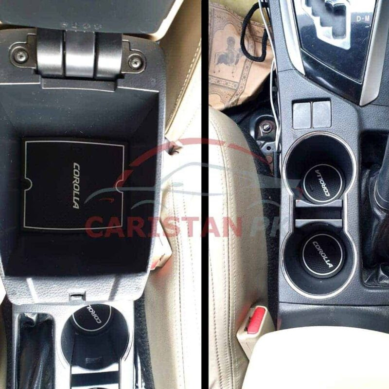 Toyota Corolla PVC Non-Slip Interior Protection Mats White 2014-26 Model 2