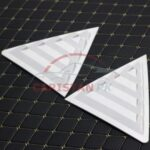 Toyota Corolla Quarter Glass Evo Louver Cover Vent Set White 2014-26 1