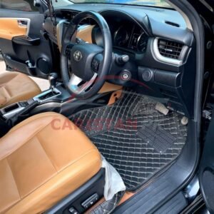 Toyota Fortuner 7D Floor Mats Black 5 Piece Set 2016-25