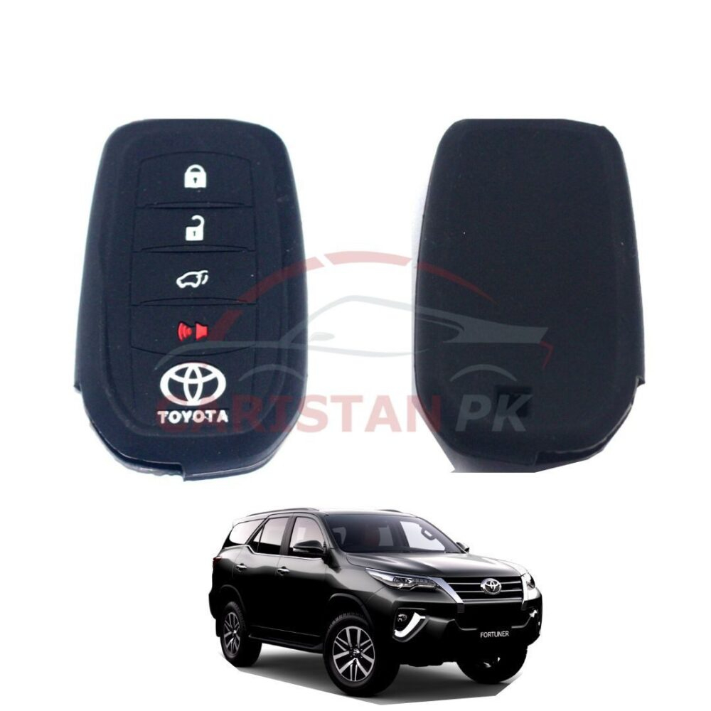 Toyota Fortuner Push Start Silicone PVC Key Cover 2016-25
