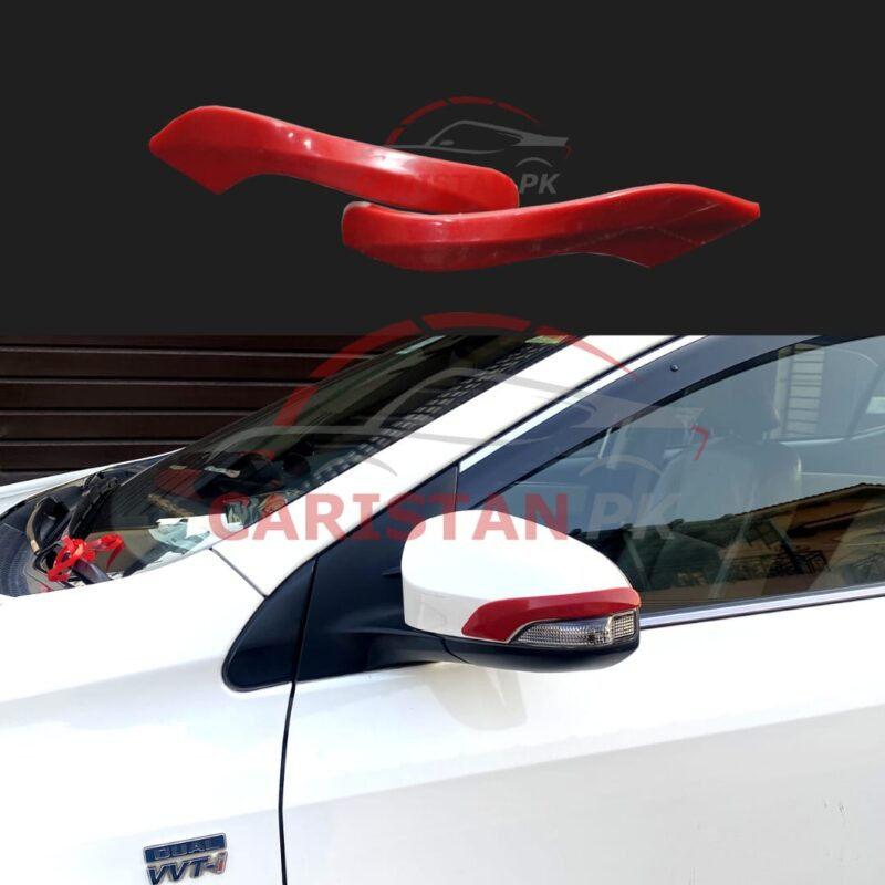 Toyota Side Mirror Trims Red Toyota Side Mirror Trims Red