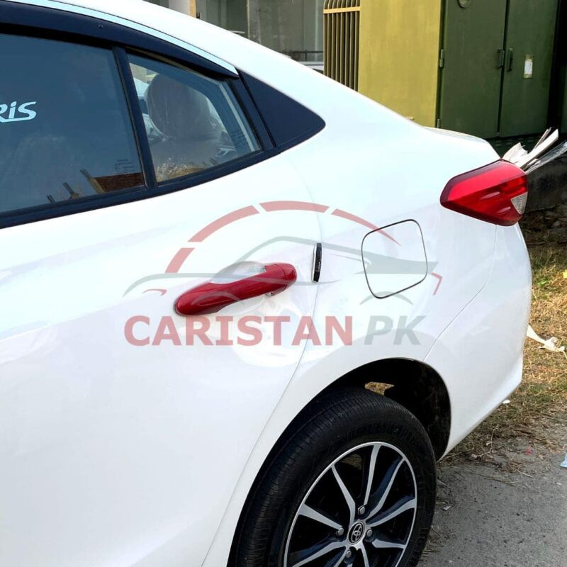 Toyota Yaris Door Handle Cover Red 2