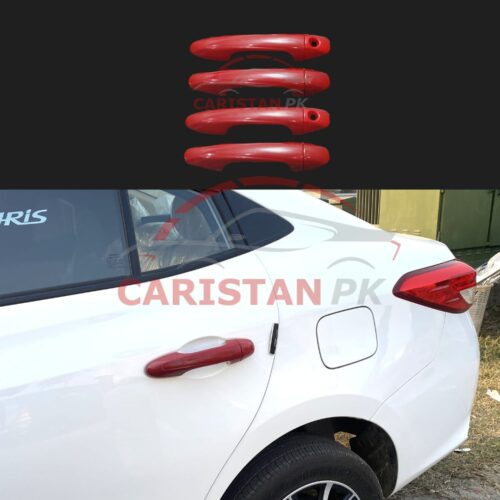 Toyota Yaris Door Handle Cover Red