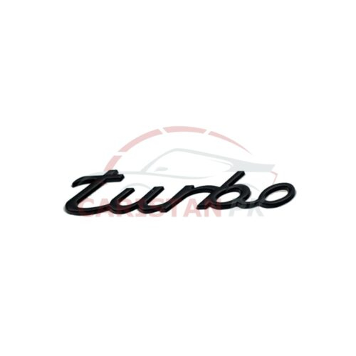 Turbo Car Emblem Black