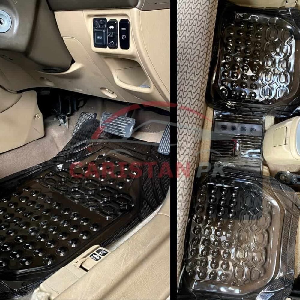 Universal Premium Smoked Silicone Car Floor Mats 5 Piece