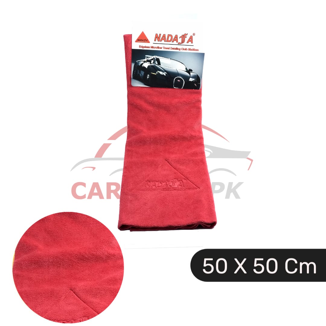 Nadafa Edgeless Microfiber Car Detailing Cloth Red