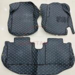 Toyota Yaris 7D Floor Mats Black With Beige Stitch 2
