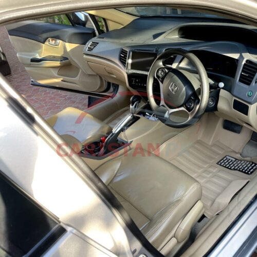 Honda Civic 2012-15 5D Floor Mats Beige Design A