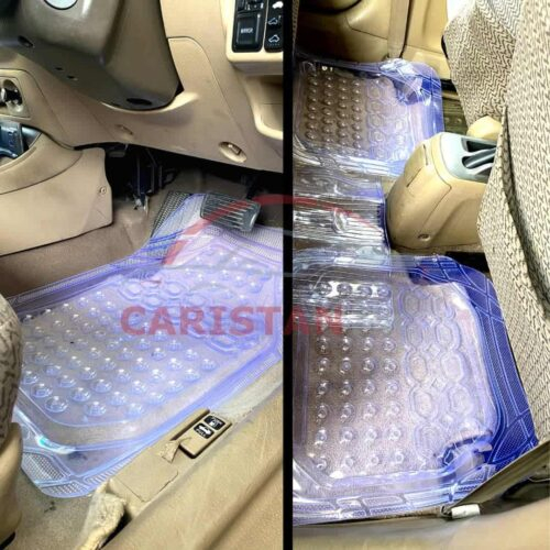 Universal Premium Transparent Silicone Car Floor Mats 5 Piece