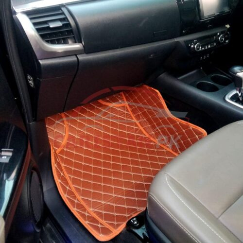 Toyota Hilux Revo 7D Floor Mats Orange