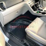 KIA Sportage 9D Floor Mats Black With Beige Stitch 4