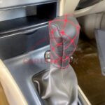 Car Interior Dressing Kit Black With Red Stitch 5