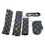 Car Interior Dressing Kit Black With Beige Stitch