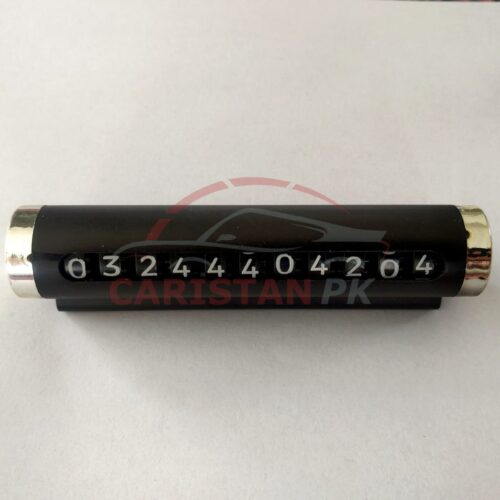 Car Temporary Parking Mobile Number Plate Frame Black 1