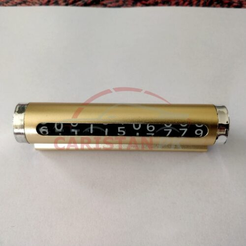 Car temporary Parking Mobile Number Plate Frame Golden 1