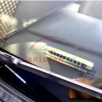 Car temporary Parking Mobile Number Plate Frame Golden