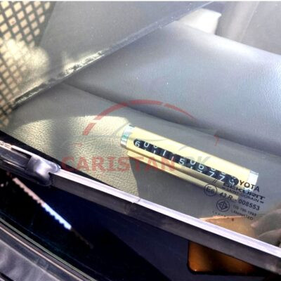 Car temporary Parking Mobile Number Plate Frame Golden