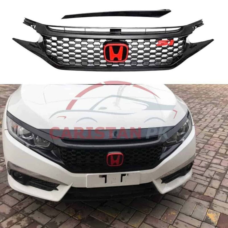 Honda Civic SI Grille Black With Logo 2016-21 Honda Civic SI Grille Black With Logo 2016-21