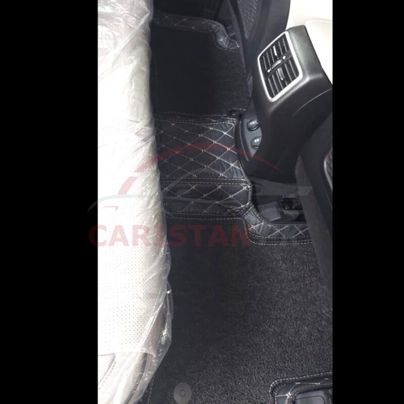KIA Sportage 9D Floor Mats Black With Beige Stitch 4