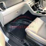 KIA Sportage 9D Floor Mats Black With Beige Stitch 4