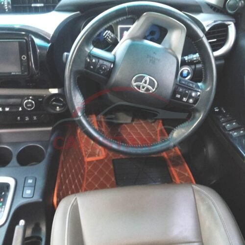 Toyota Hilux Revo 7D Floor Mats Orange 3