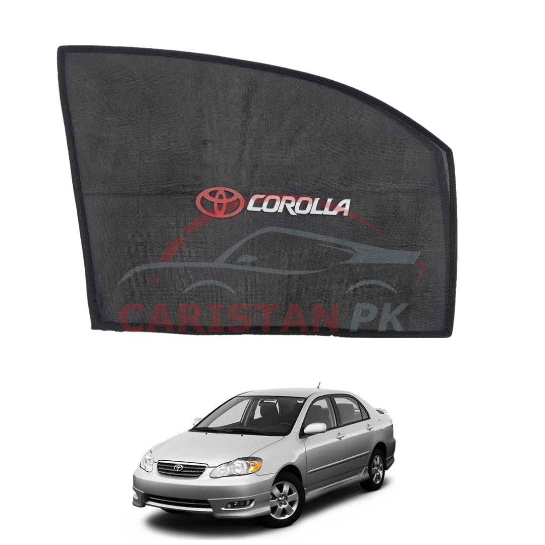 Toyota Corolla Sunshades With Logo 2002-08