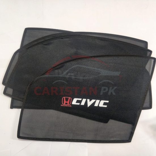 Honda Civic Dolphin Sunshades With Logo 1