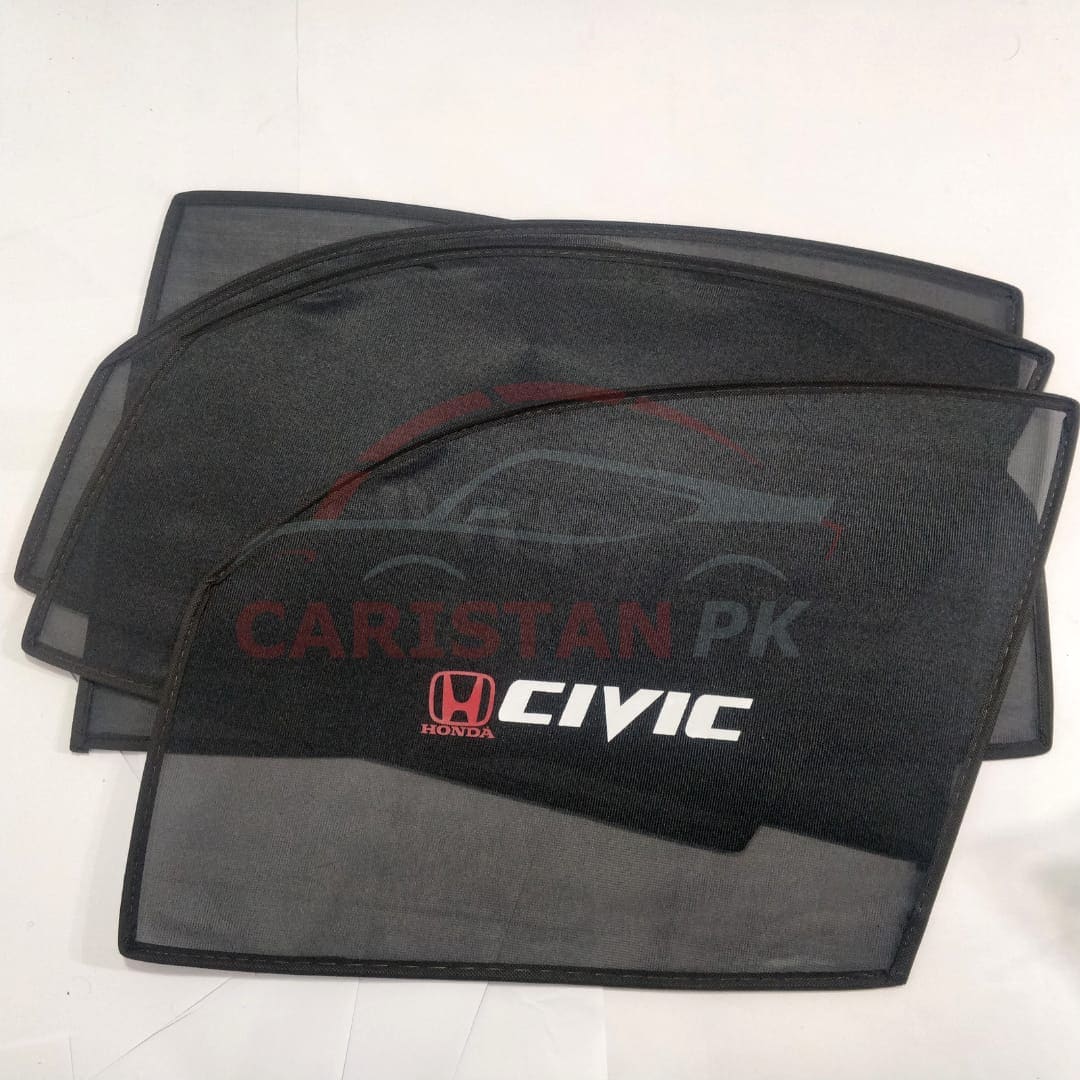 Honda Civic EK Sunshades With Logo