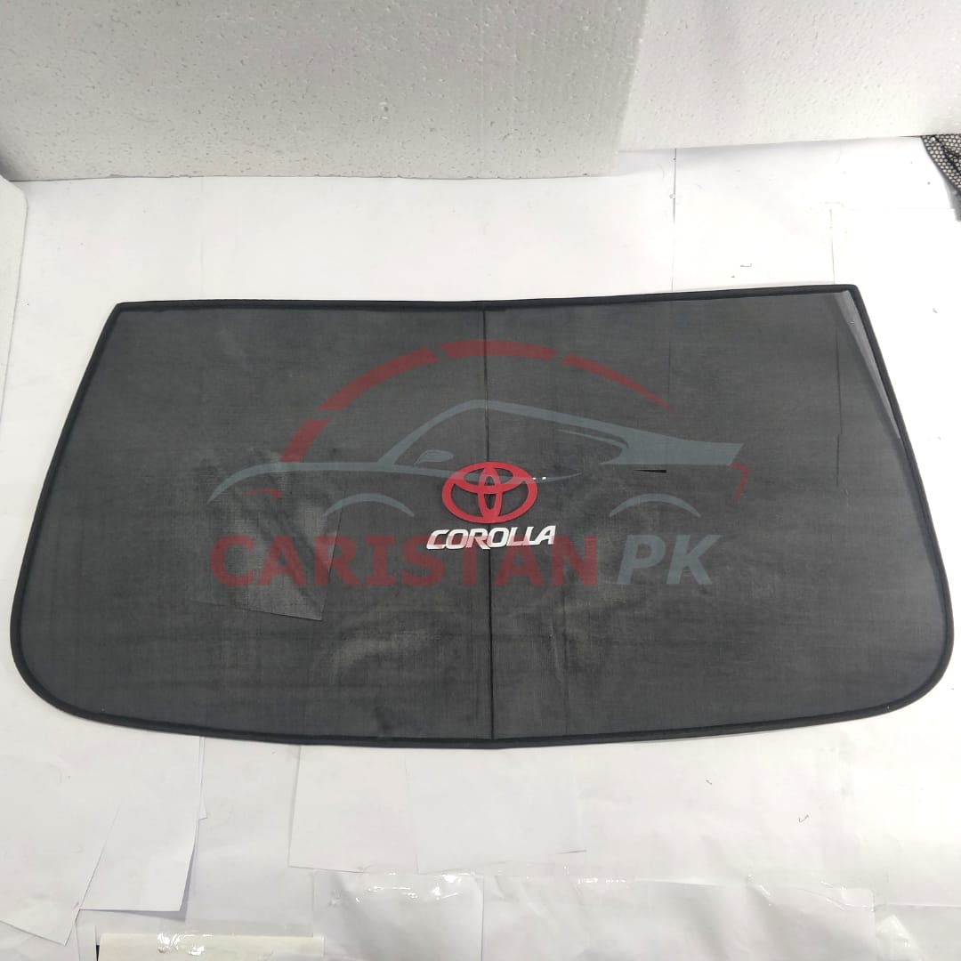 Toyota Corolla Back Screen Curtain With Logo 1991-2001