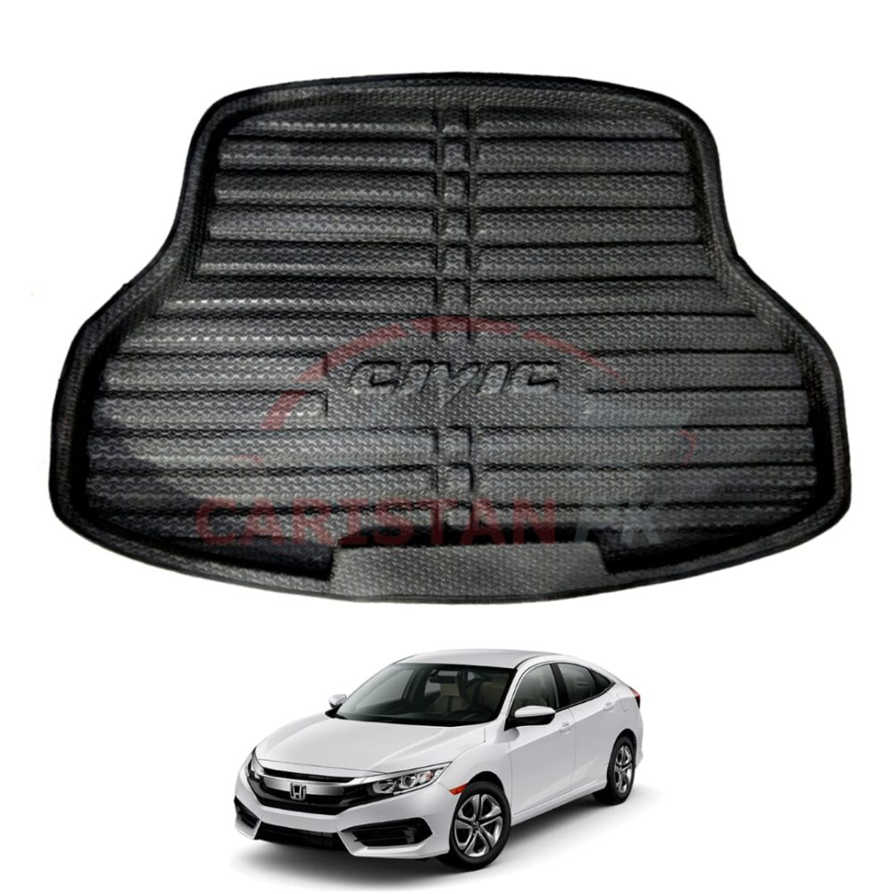 Honda Civic Foam Trunk Mat Black 2016-21