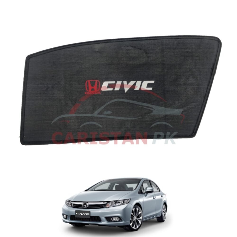 Honda Civic Rebirth Sunshades With Logo 2012-2015 Model