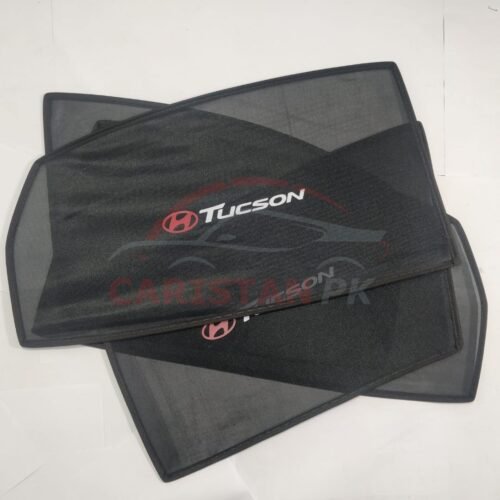 Hyundai Tucson Sunshades With Logo 1