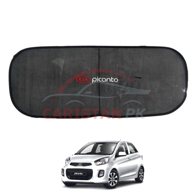 Kia Picanto Back Screen Curtain With Logo Kia Picanto Back Screen Curtain With Logo