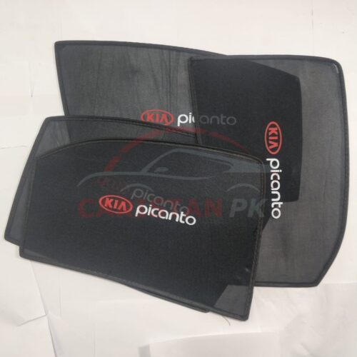 KIA Picanto Sunshades With Logo 1