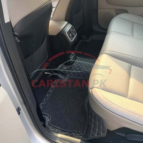 KIA Sportage 9D Floor Mats Black With Beige Stitch Design A 3