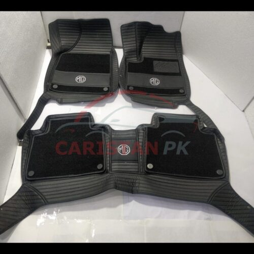 MG HS 9D Premium Floor Mats Black With Grass 2