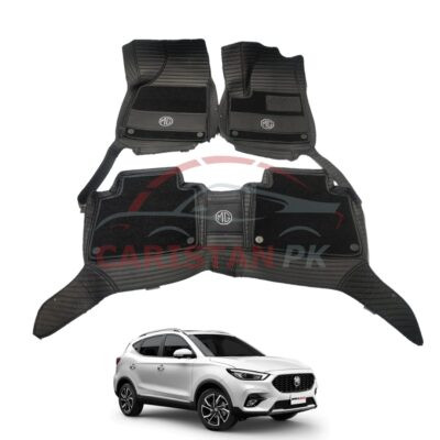 MG HS 9D Premium Floor Mats Black With Grass