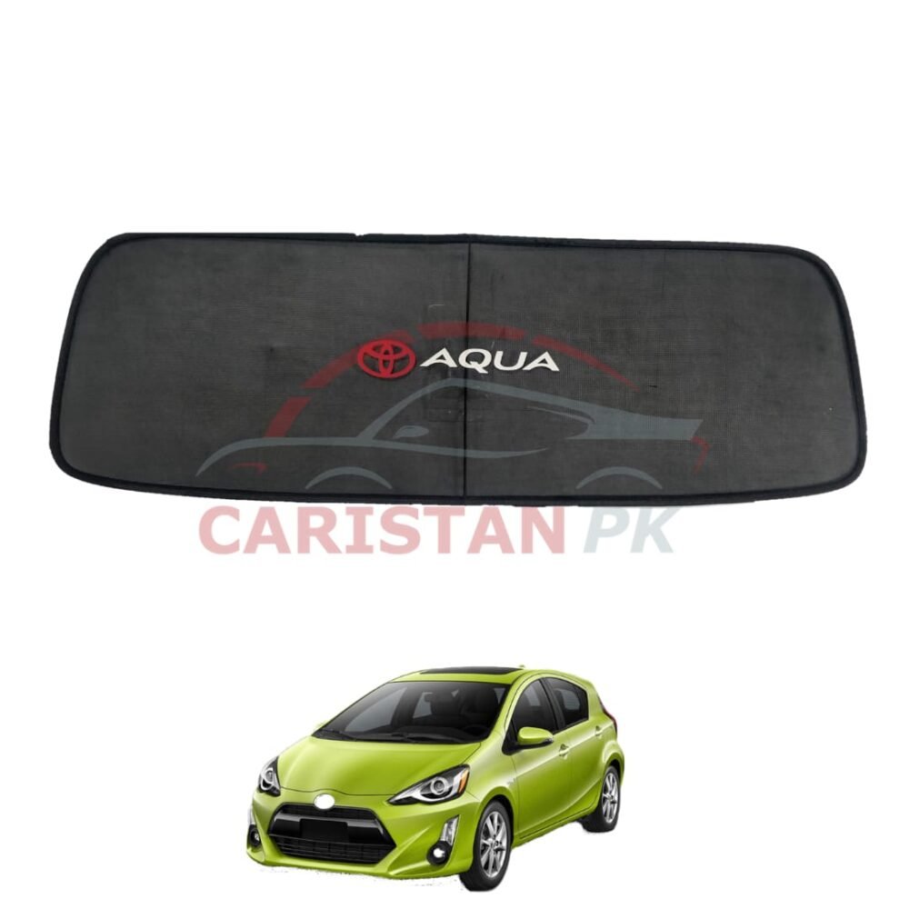 Toyota Aqua Back Screen Curtain With Logo 2017-22 Toyota Aqua Back Screen Curtain With Logo 2017-22