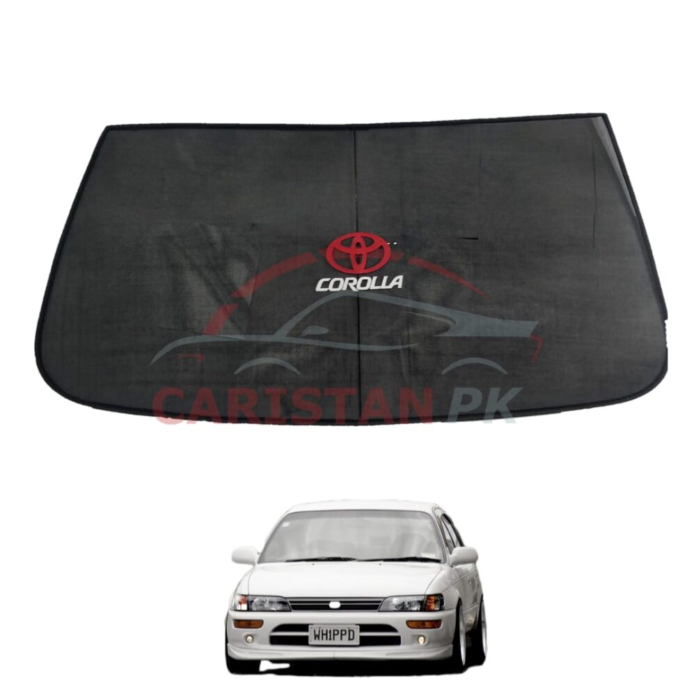 Toyota Corolla Back Screen Curtain With Logo 1991-2001