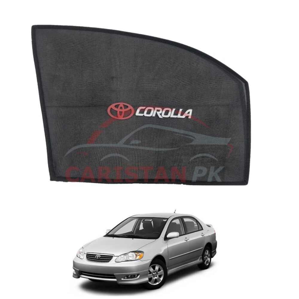 Toyota Corolla Sunshades With Logo 2002-08 Toyota Corolla Sunshades With Logo 2002-08