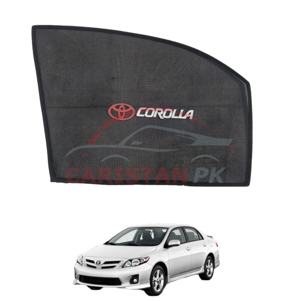 Toyota Corolla Sunshades With Logo 2011-13 Model Toyota Corolla Sunshades With Logo 2011-13 Model