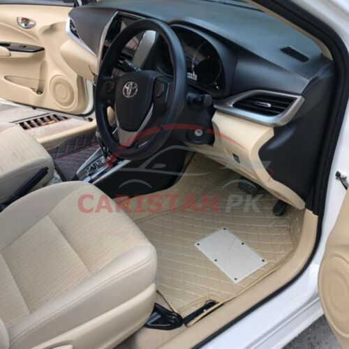 Toyota Yaris 7D Floor Mats Beige